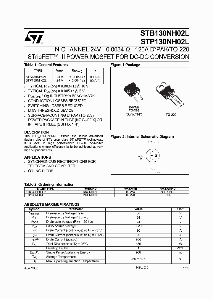 STP130NH02L_1318860.PDF Datasheet