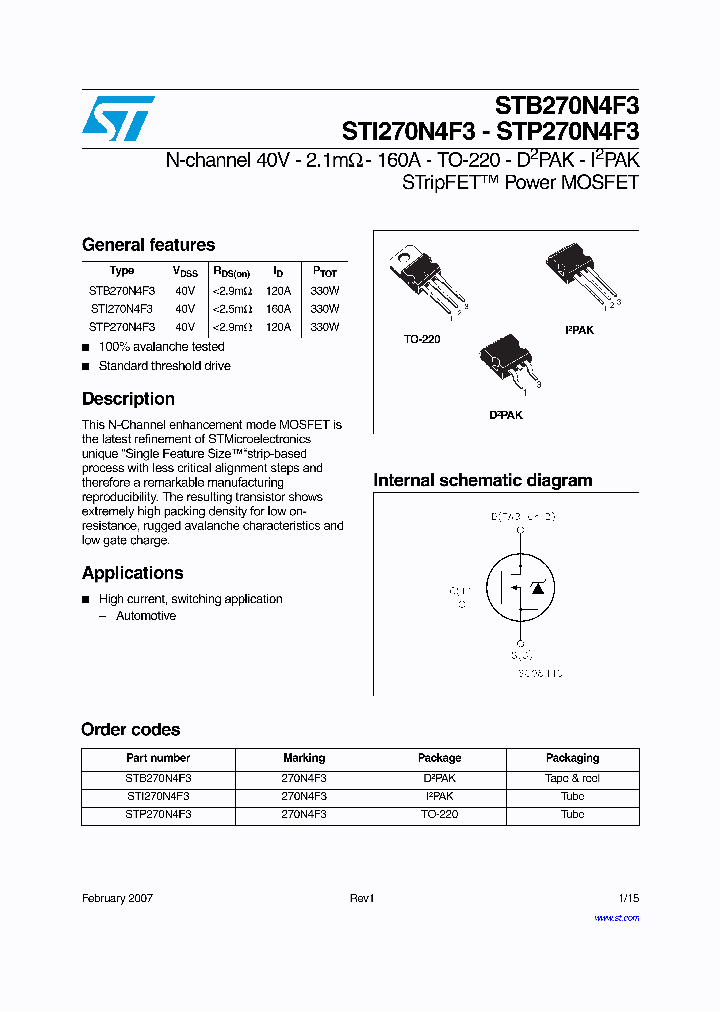 STP270N4F3_1157812.PDF Datasheet