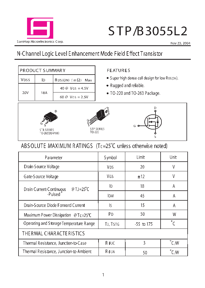 STP3055L2_1318939.PDF Datasheet