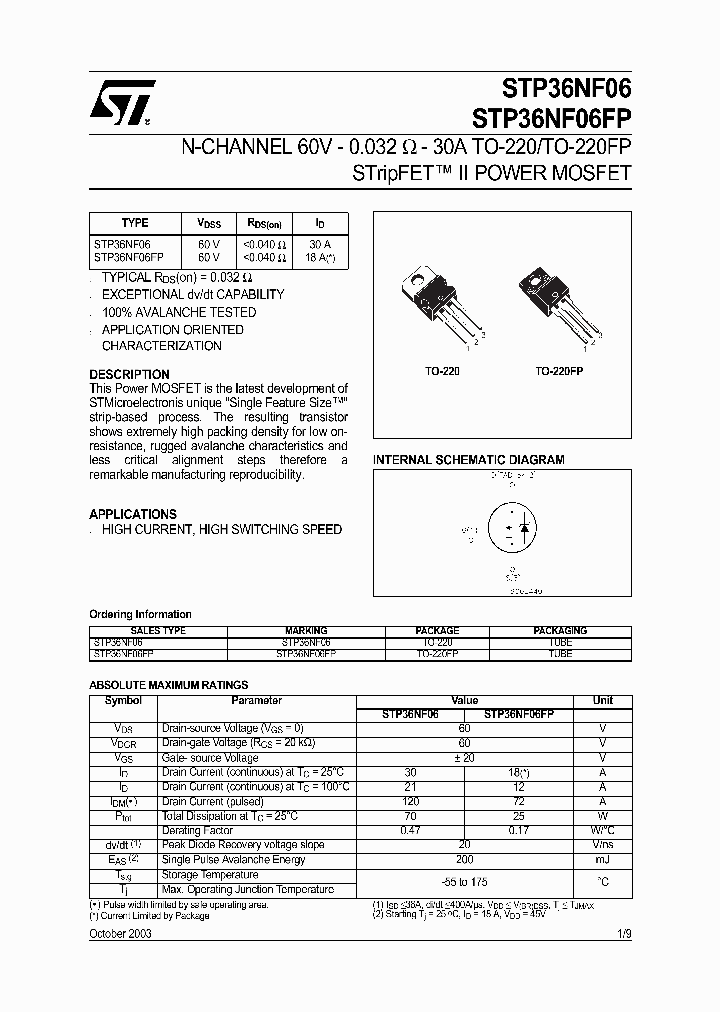 STP36NF06FP_1318954.PDF Datasheet