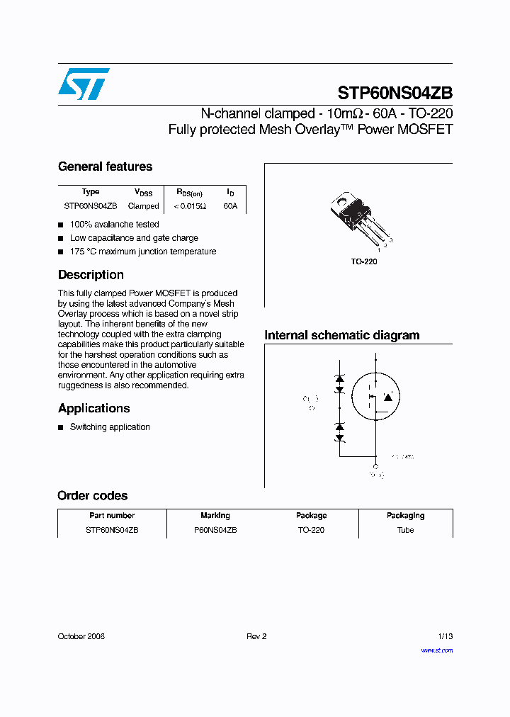 STP60NS04ZB06_1180022.PDF Datasheet