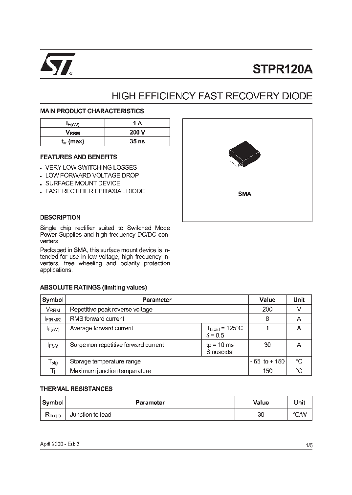 STPR120A_1319142.PDF Datasheet
