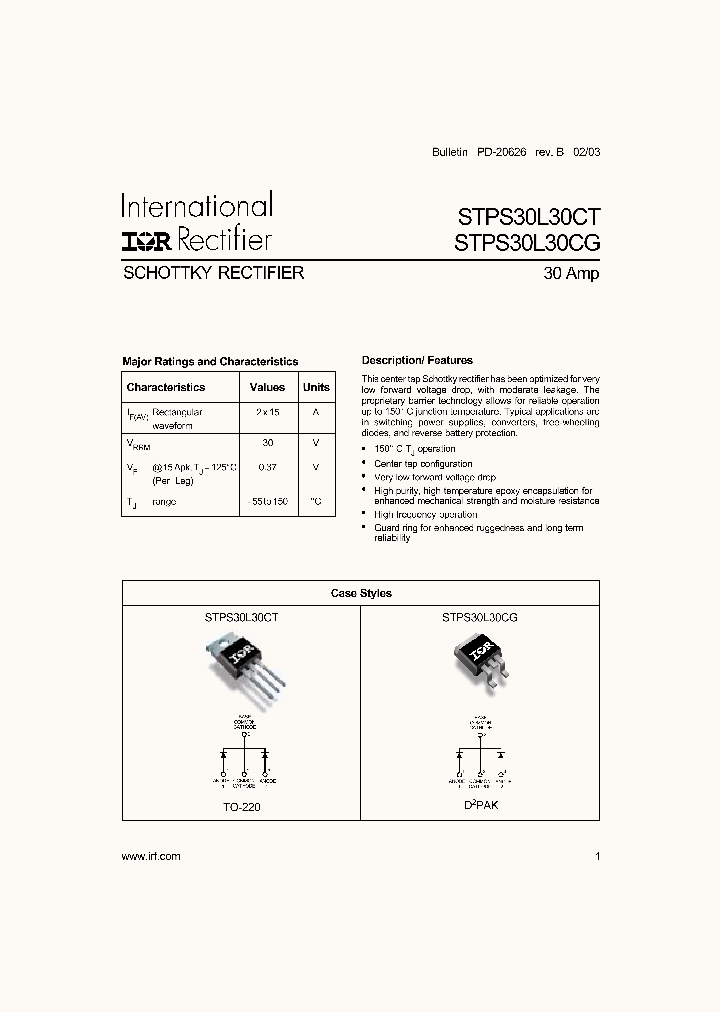 STPS30L30CT_1319241.PDF Datasheet