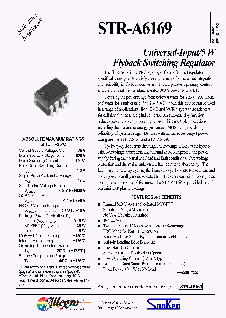 STR-A6169_1319309.PDF Datasheet