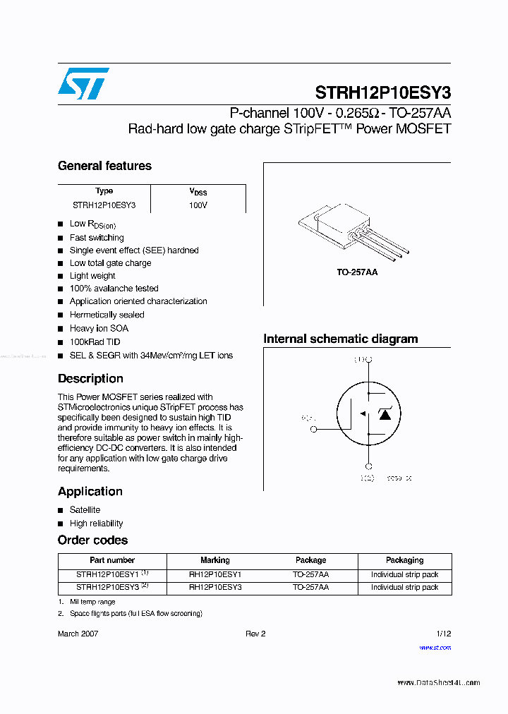 STRH12P10ESY1_1093262.PDF Datasheet