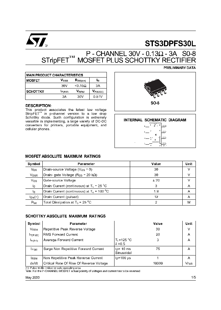 STS3DPFS30L_1319370.PDF Datasheet
