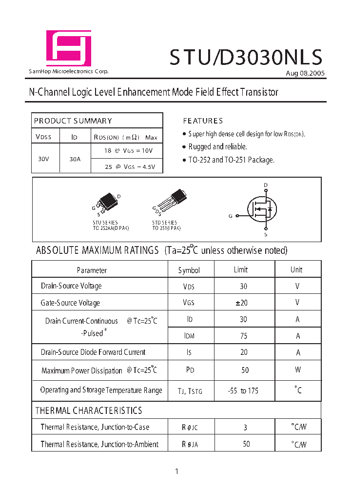STD3030NLS_1169556.PDF Datasheet