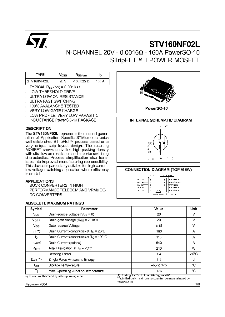STV160NF02L04_1319568.PDF Datasheet