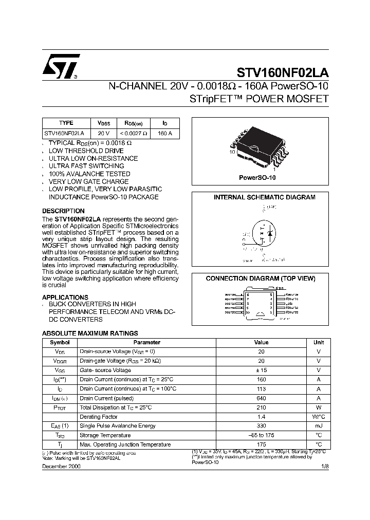 STV160NF02LA_1319569.PDF Datasheet