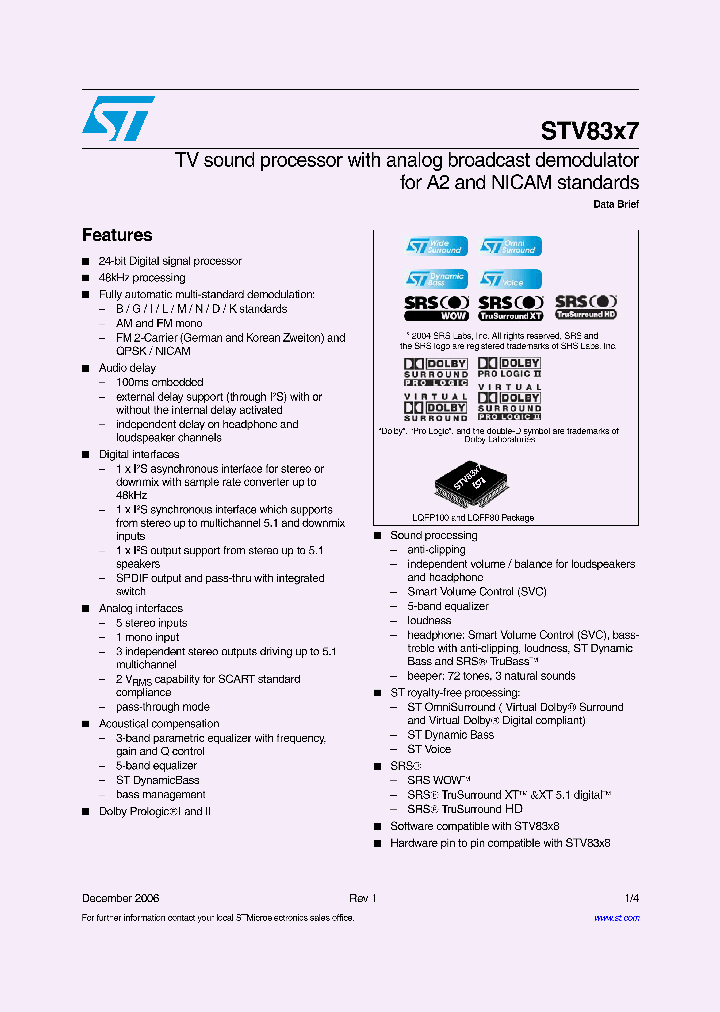 STV83X7F_1133943.PDF Datasheet