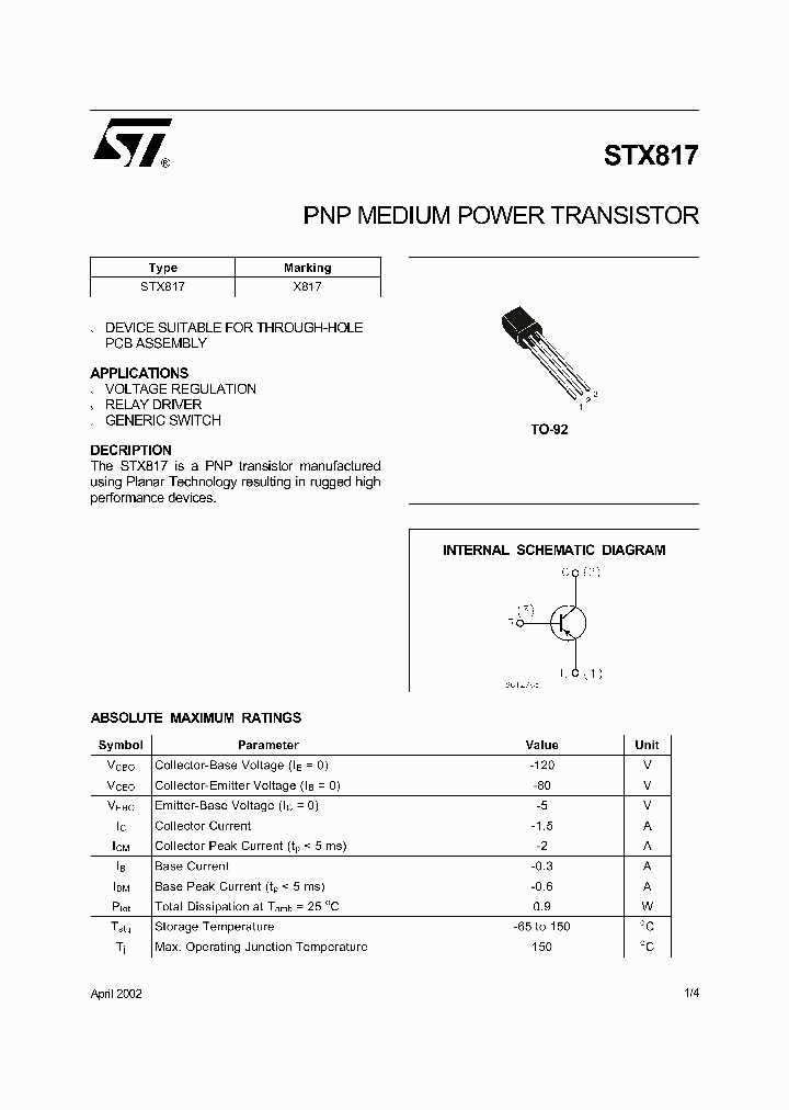 STX817_1319691.PDF Datasheet