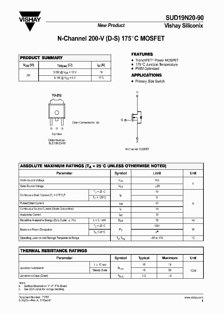 SUD19N20-90_1319733.PDF Datasheet