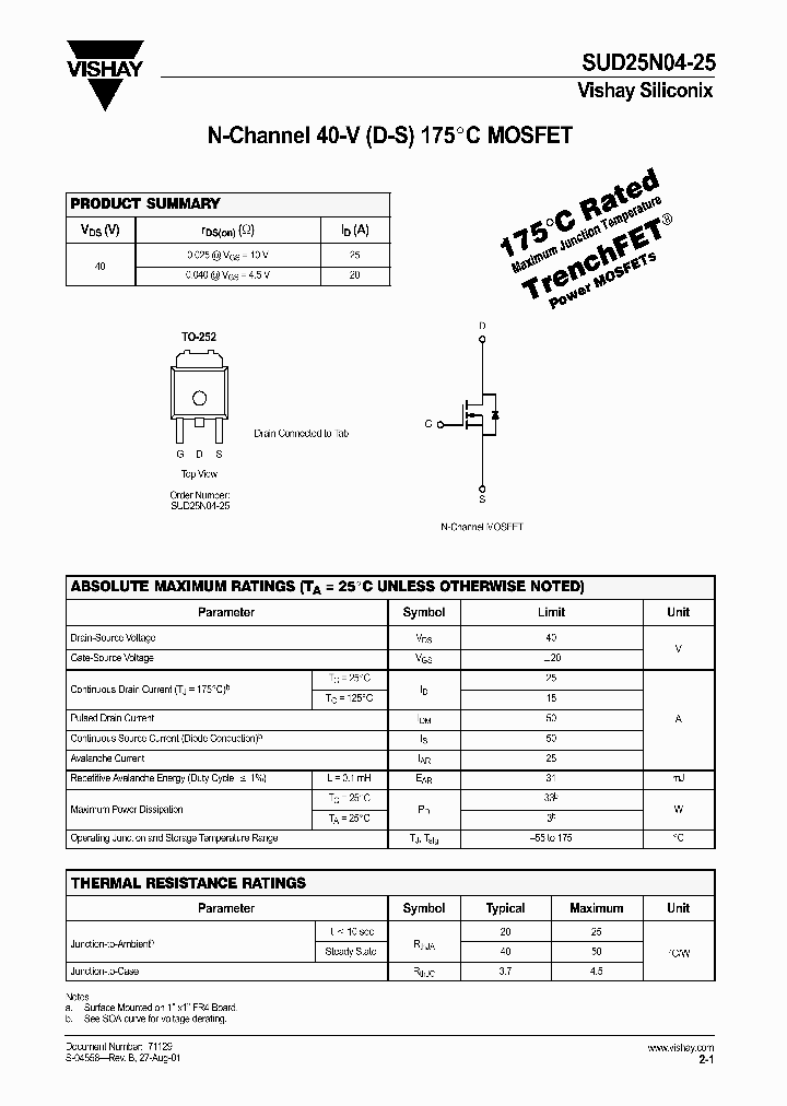 SUD25N04-25_1319736.PDF Datasheet