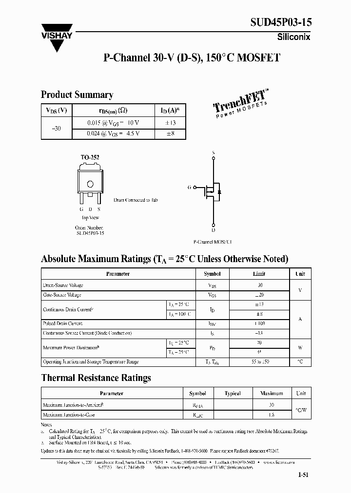 SUD45P03-15_1319750.PDF Datasheet