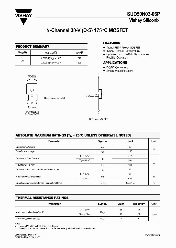 SUD50N03-06P_1319759.PDF Datasheet