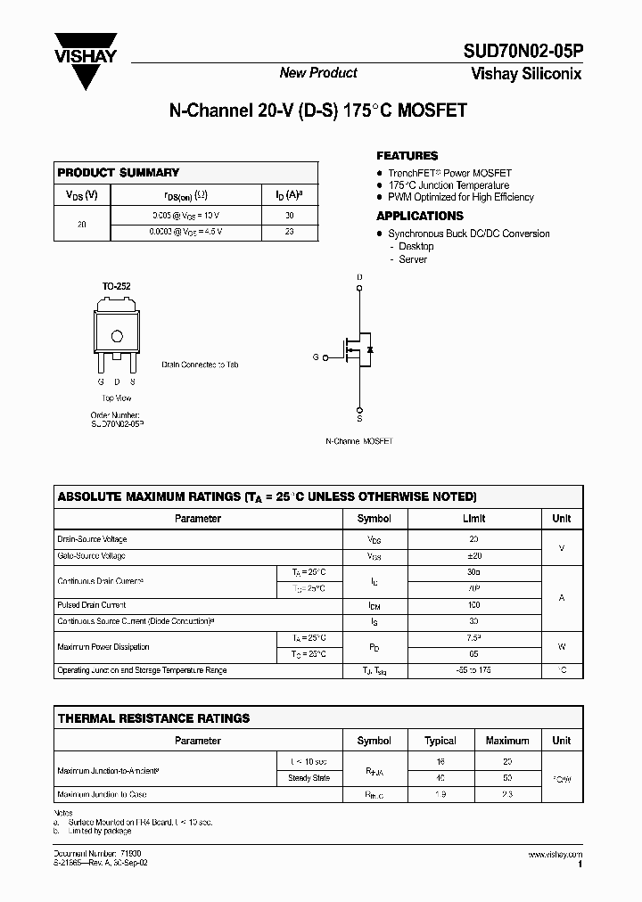SUD70N02-05P_1319776.PDF Datasheet
