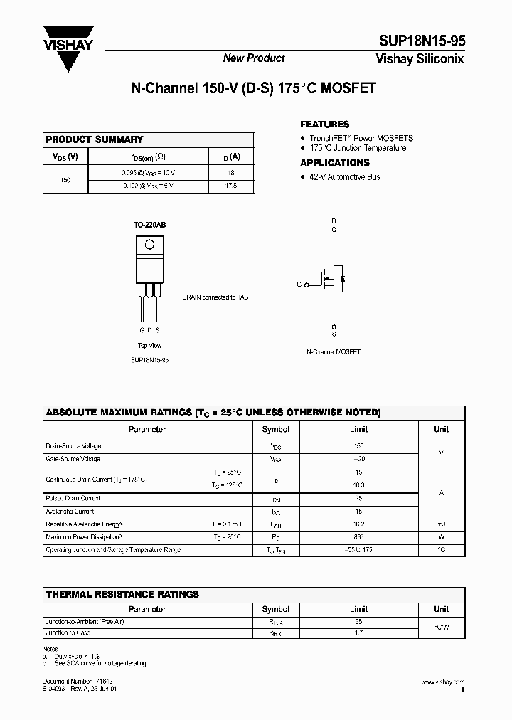 SUP18N15-95_1319842.PDF Datasheet