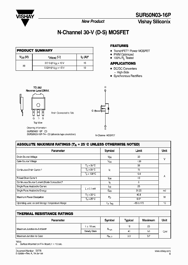 SUR50N03-16P_1319900.PDF Datasheet