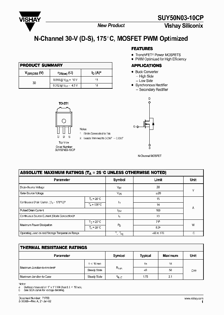 SUY50N03-10CP_1319975.PDF Datasheet