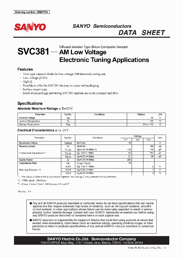 SVC381_1320005.PDF Datasheet