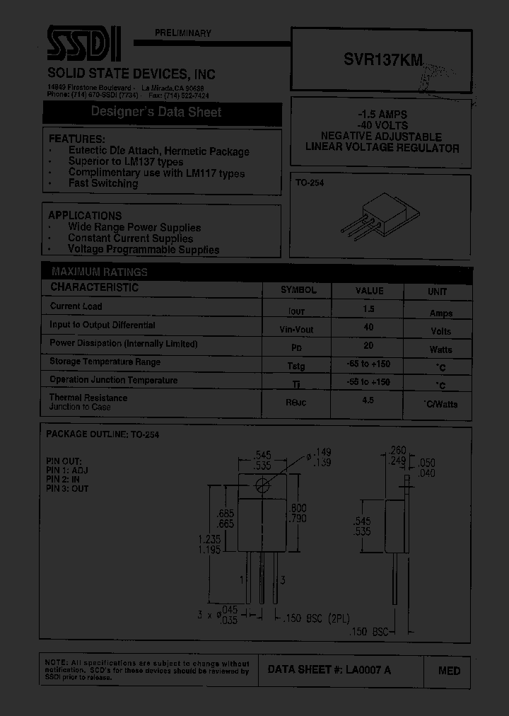 SVR137KM_1320018.PDF Datasheet
