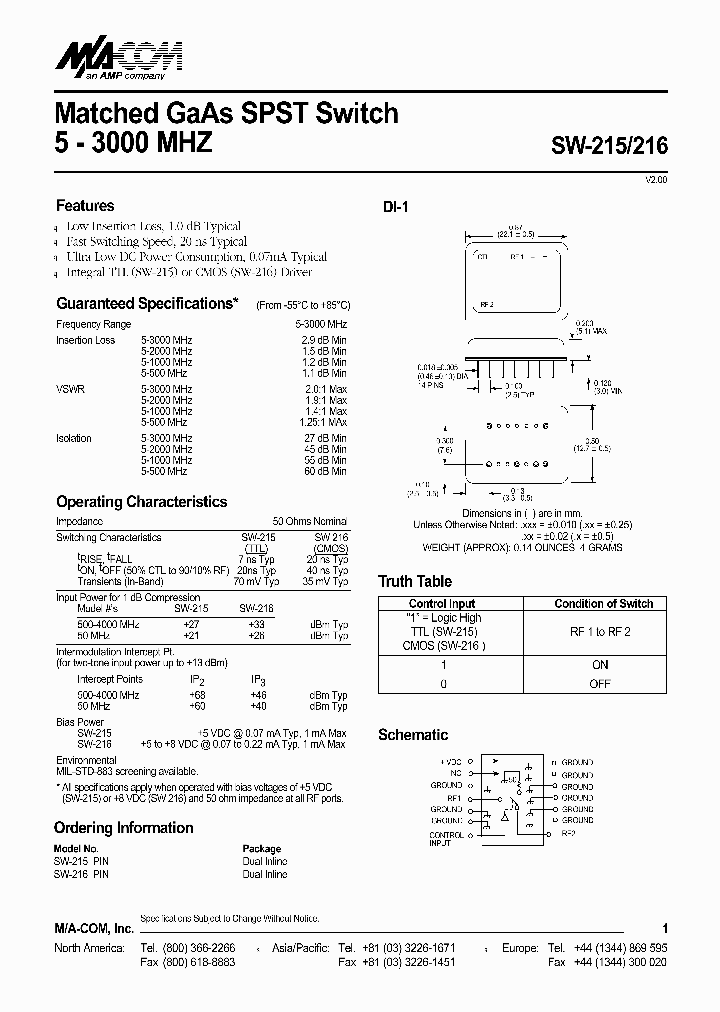 SW-215_1039053.PDF Datasheet