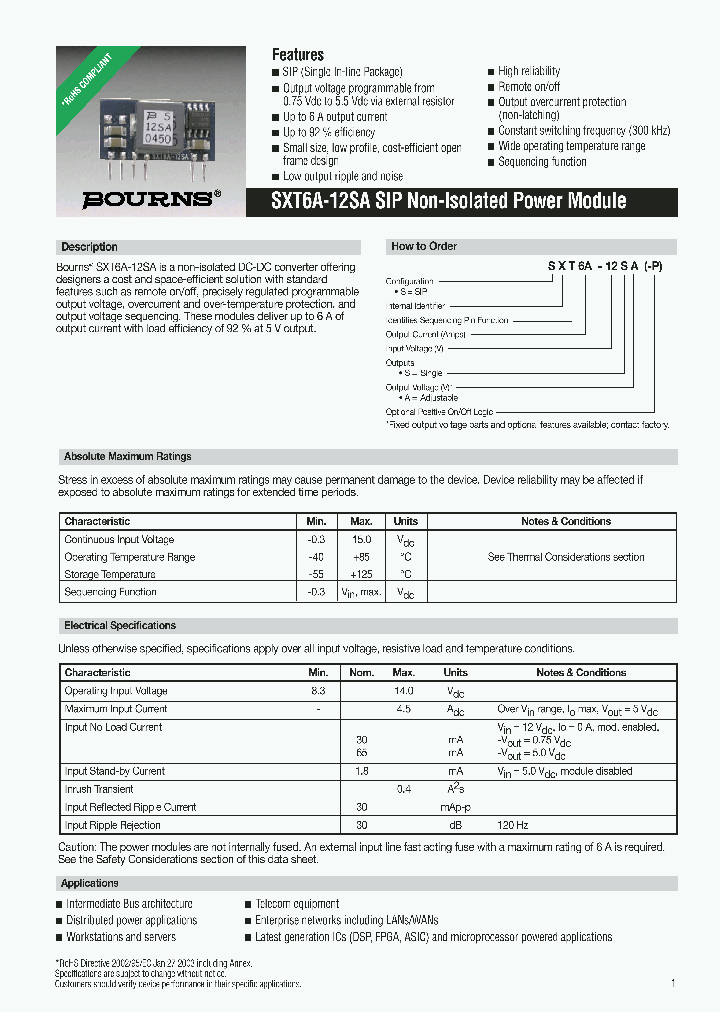 SXT6A-12SA_1103339.PDF Datasheet
