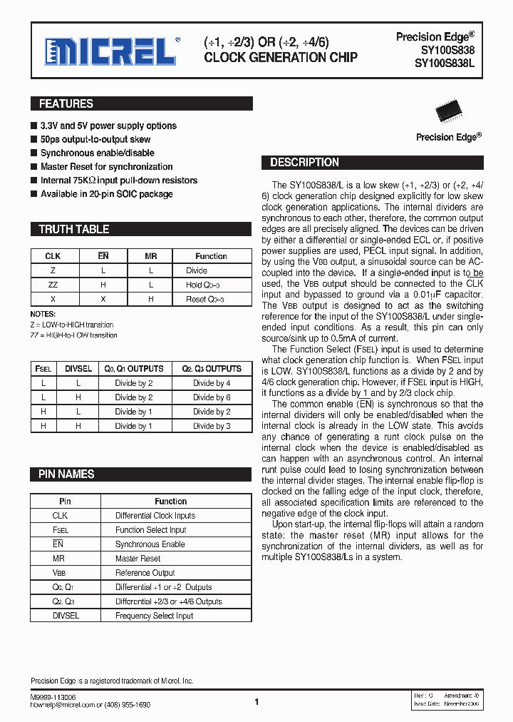 SY100S838ZITR_1320275.PDF Datasheet