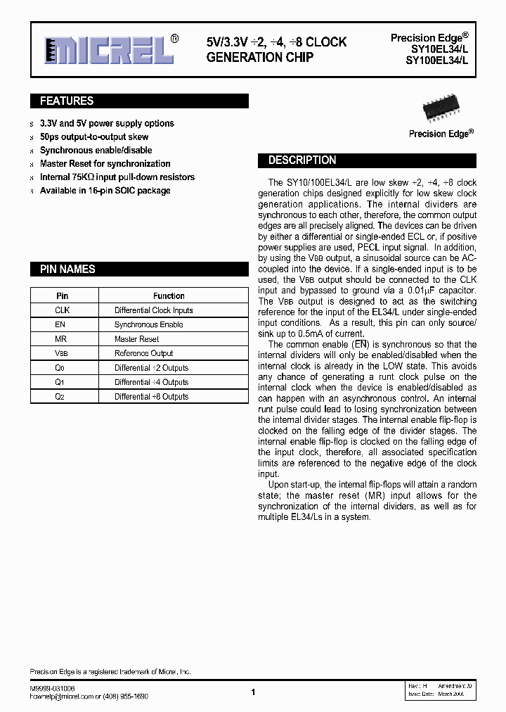 SY10EL3406_1320391.PDF Datasheet