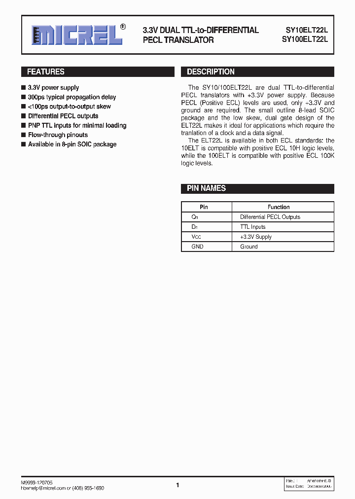 SY10ELT22L05_1320412.PDF Datasheet