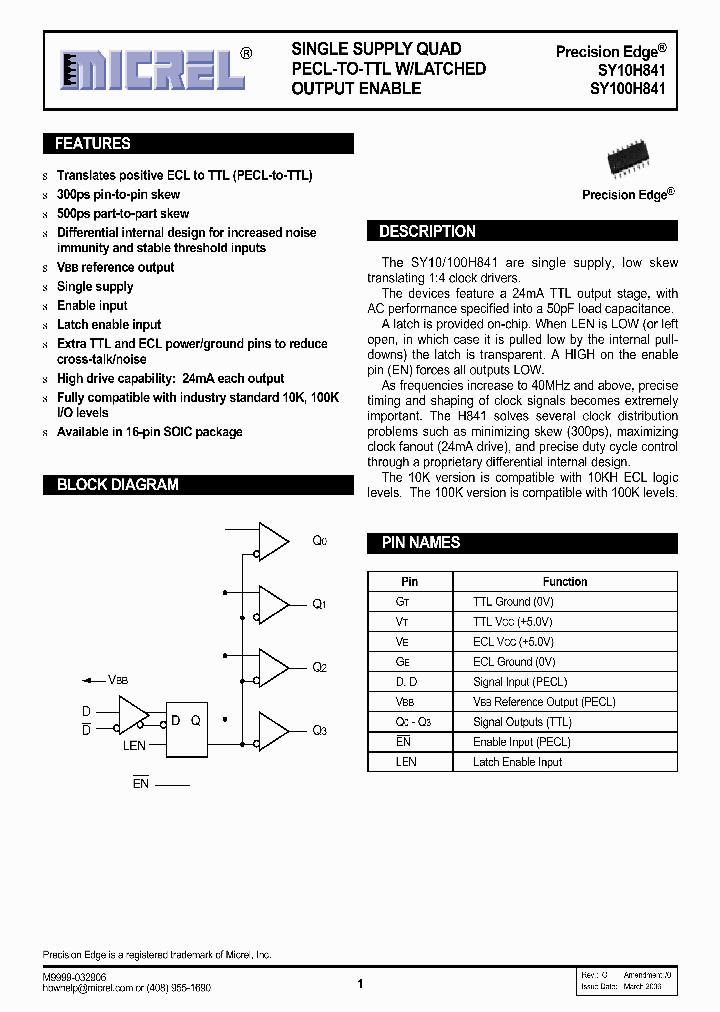SY10H841ZH_1129004.PDF Datasheet
