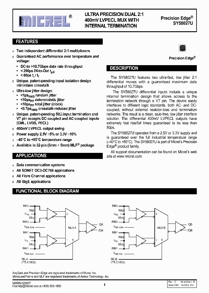 SY58027UMG_1115234.PDF Datasheet