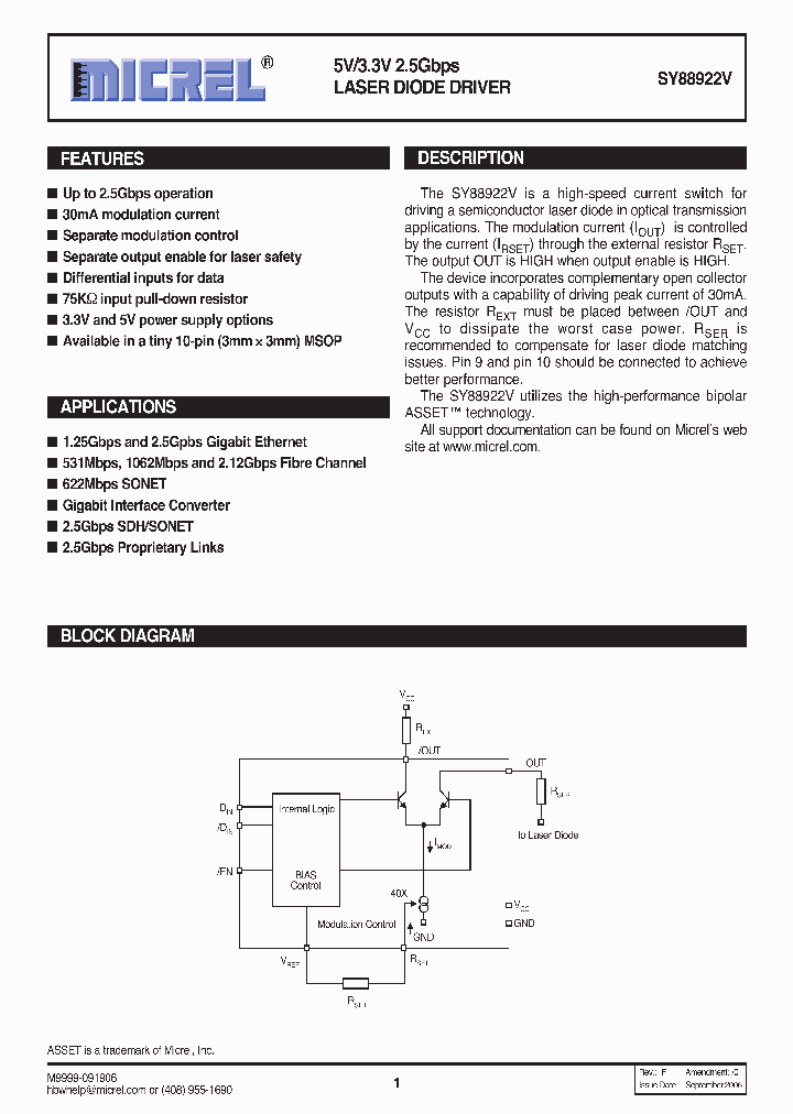 SY88922V06_1320620.PDF Datasheet