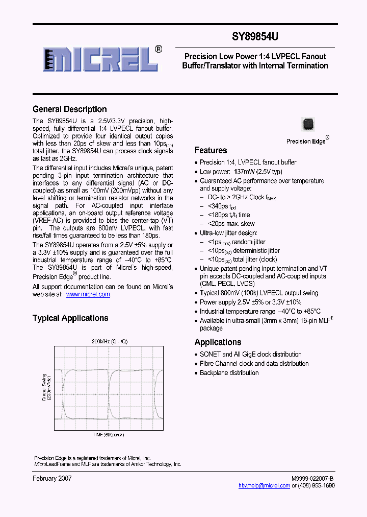 SY89854UMG_1099007.PDF Datasheet