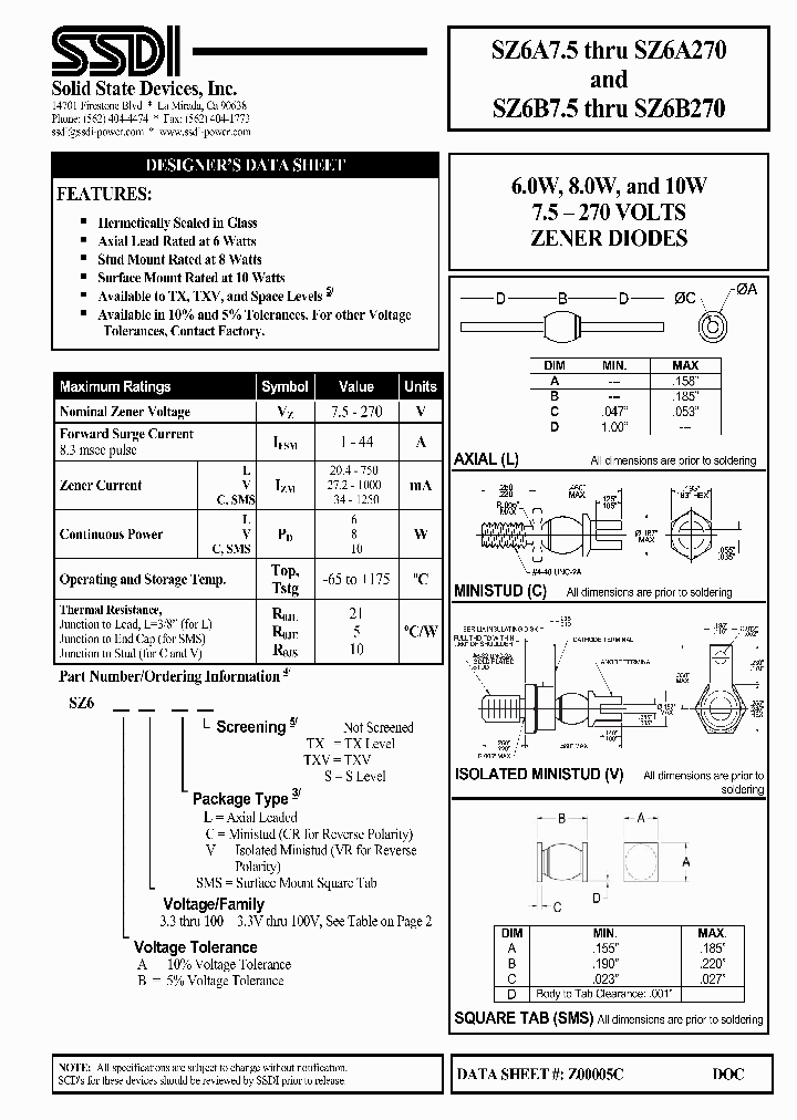 SZ6A91_1320777.PDF Datasheet
