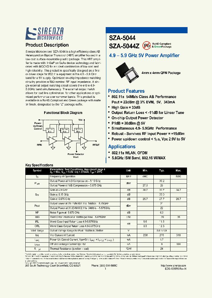 SZA-5044_1114264.PDF Datasheet