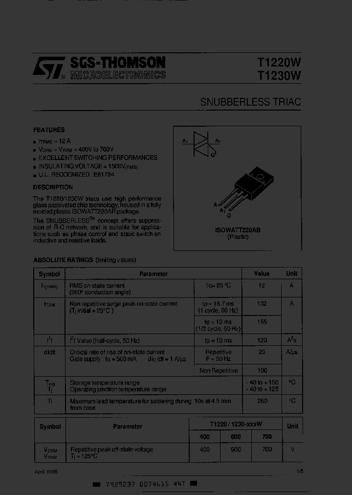 T1230W_1320821.PDF Datasheet