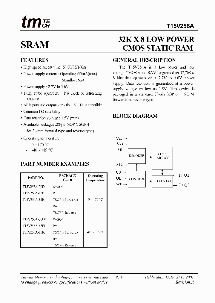 T15V256A-85RI_1320844.PDF Datasheet