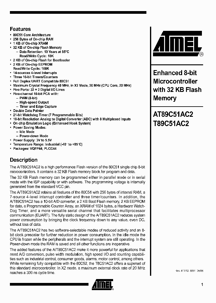 AT89C51AC206_1119405.PDF Datasheet
