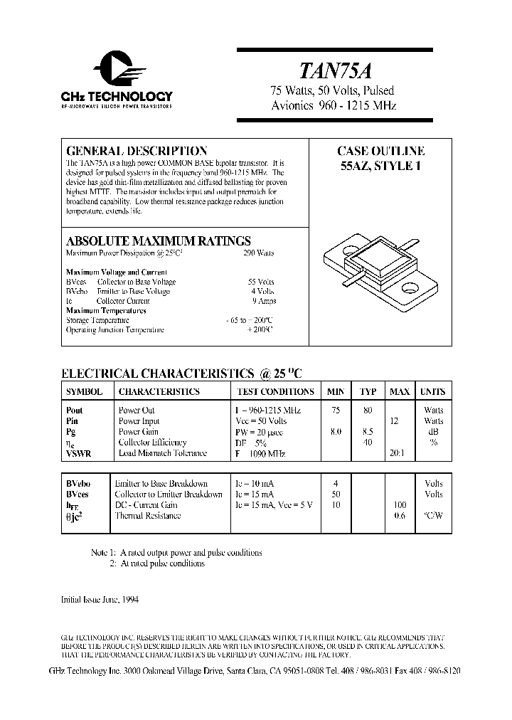 TAN75A_1321649.PDF Datasheet