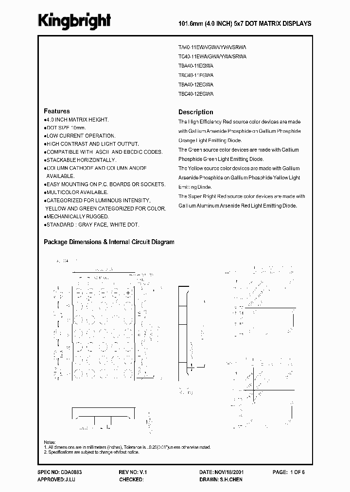 TBA40-11EGWA_1039287.PDF Datasheet