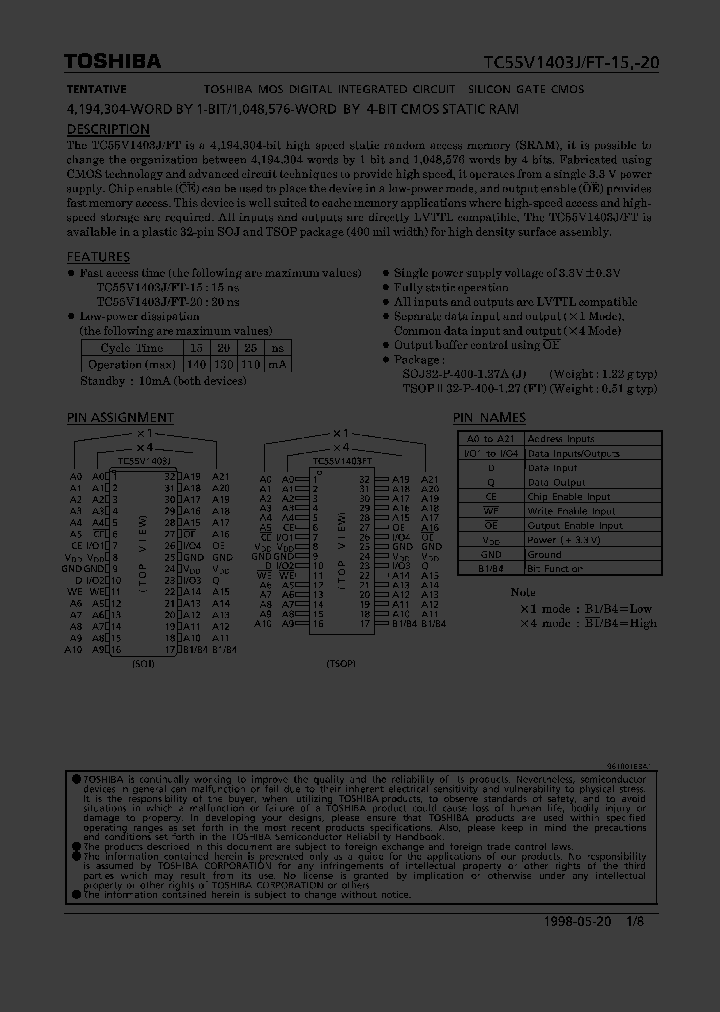 TC55V1403J-20_1322263.PDF Datasheet