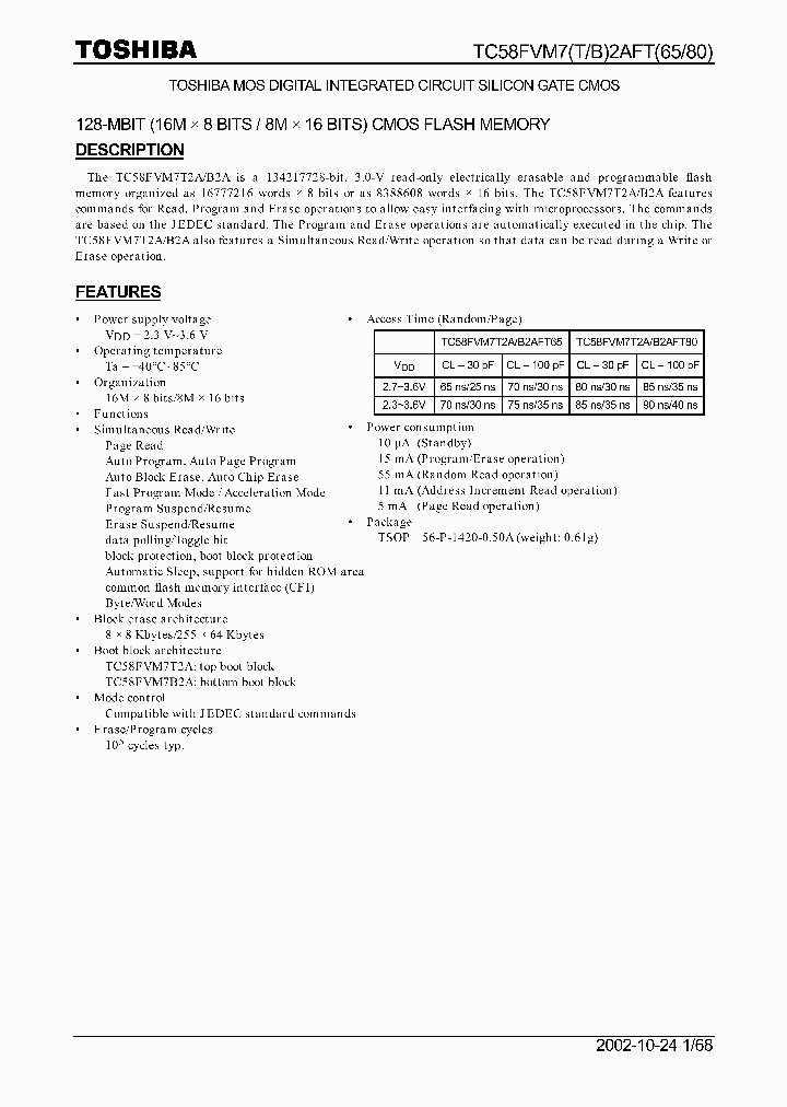 TC58FVM7T2AFT65_1322307.PDF Datasheet