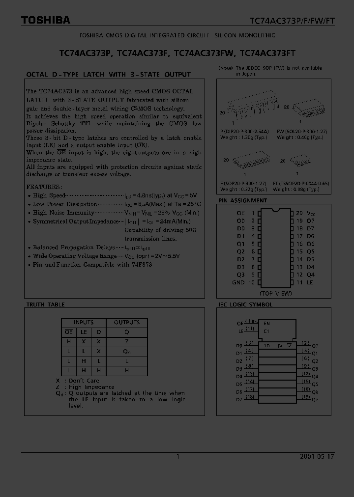 TC74AC373F_851490.PDF Datasheet