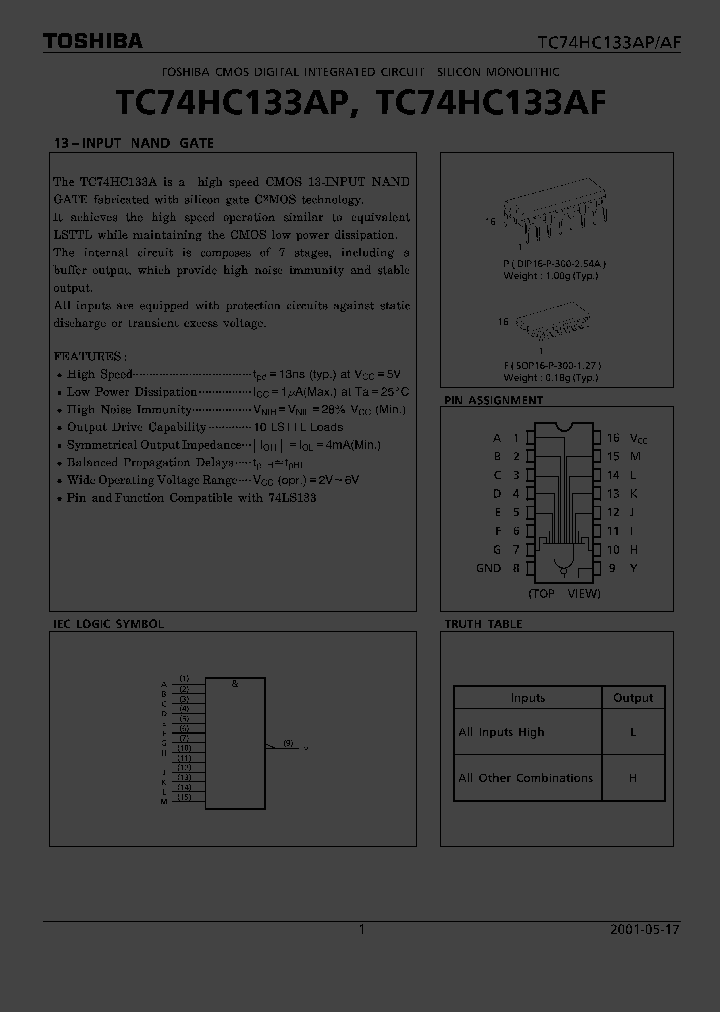 TC74HC133AP_1028966.PDF Datasheet