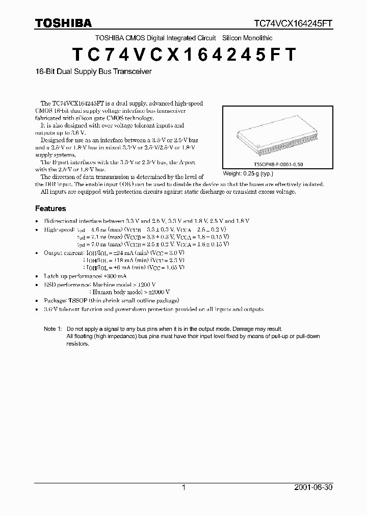 TC74VCX164245FT_1322588.PDF Datasheet