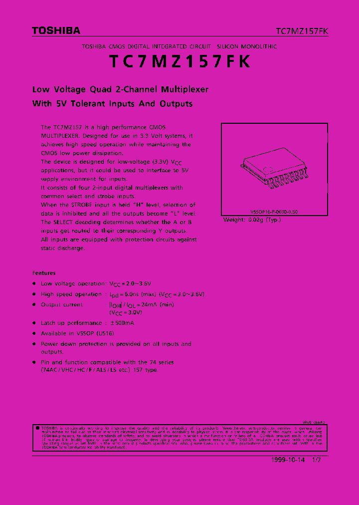 TC7MZ157FK_1322732.PDF Datasheet