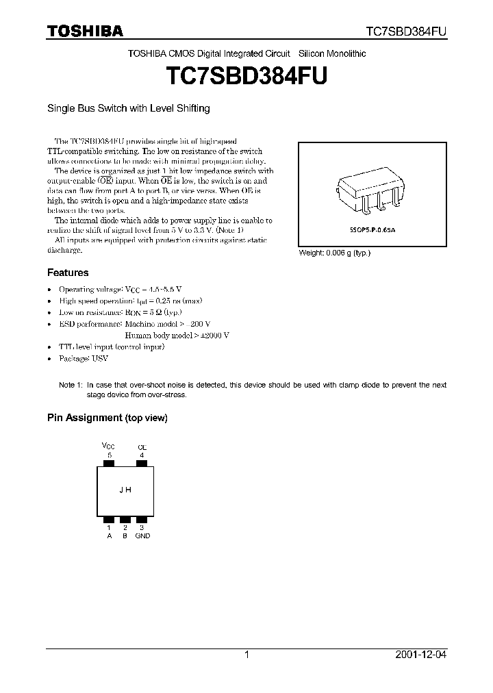 TC7SBD384FU_1322756.PDF Datasheet