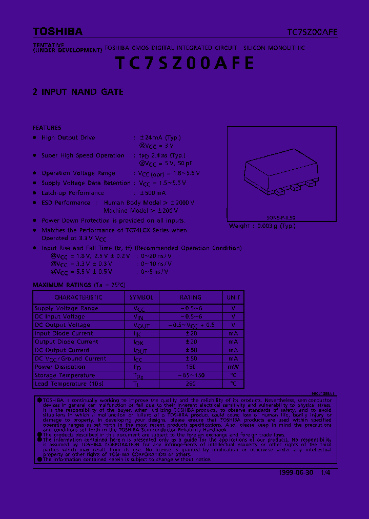 TC7SZ00AFE_1322778.PDF Datasheet