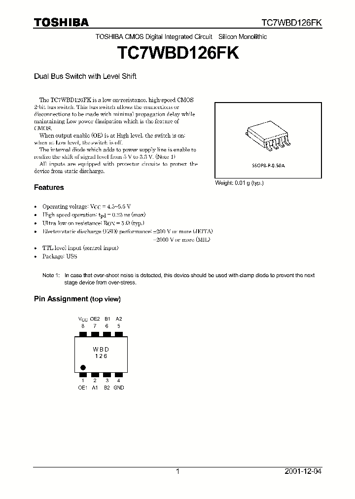 TC7WBD126FK_1322816.PDF Datasheet